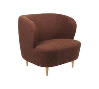 GUBI fauteuil STAY LARGE avec les pieds en bois (Cat. B - Tissu et chêne naturel)