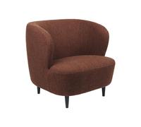 GUBI fauteuil STAY LARGE avec les pieds en bois (Cat. D - Tissu et chêne noir)