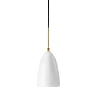 GUBI - Gräshoppa Suspension Glossy Alabaster White/Brass