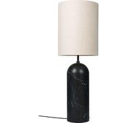 GUBI Gravity Lampadaire Marbre Noir et Toile Abat- Abat-jour XL Haut