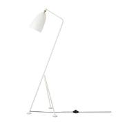 Gubi Lampadaire Gräshoppa brillant – blanc d'albâtre