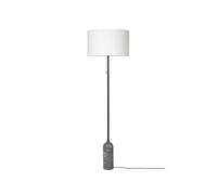 GUBI Lampadaire Gravity marbre gris/blanc