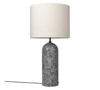 GUBI lampadaire GRAVITY XL LOW (Gris - Marbre et Tissu Canvas)