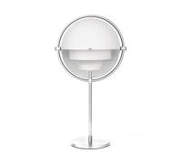 GUBI Multi-Lite Lampe à Poser Chrome & Blanc