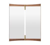 GUBI Miroir Vanity 2 Noyer-laiton