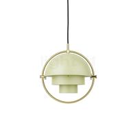 GUBI Lampe à suspension Multi-Lite small Brass-desert sage