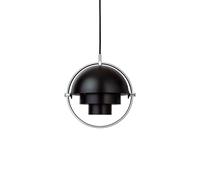 GUBI Lampe à suspension Multi-Lite small Chrome-noir