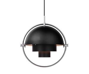 GUBI Plafonnier Multi-Lite chrome-noir