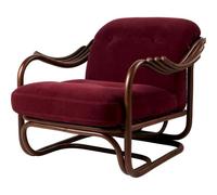 Gubi Poltrone Tria Fauteuil Rotin Foncé/Fuestagno Limonta 006
