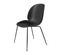GUBI set de 4 chaises BEETLE DINING CHAIR base noire (Black - polypropylène et acier)