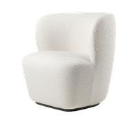 GUBI Stay Fauteuil Petit Rembourré En Uni 0001 Avec Base En Noir