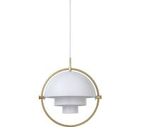 Gubi Suspension Multi-Lite - laiton - Ø 36 cm - blanc