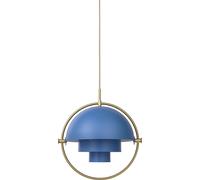 Gubi Suspension Multi-Lite - laiton - Ø 36 cm - bleu