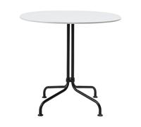 GUBI Table à manger Carmel Bistro. 75x75 cm Clam white-black semi matt