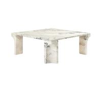 GUBI table basse carré DORIC (Gris électrique - Limestone)