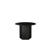 GUBI Table basse Epic Steel Midnight black. Ø60cm