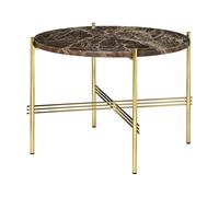 Gubi Table basse TS - Marbre - Marrone Emperado - laiton - 55 cm