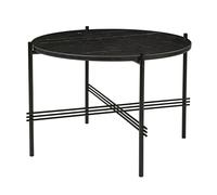Gubi Table basse TS ronde Ø55 Noir Marbre Noir Marquina