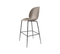 GUBI Tabouret de bar Beetle haut new beige. structure en acier noir