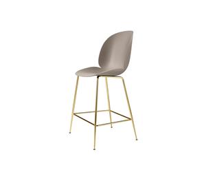 GUBI Tabouret de bar Gubi 3D bas new beige. structure en laiton