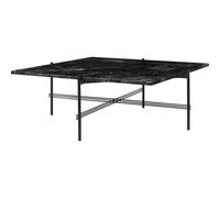 GUBI table basse structure noire TS 105 x 105 x H 40 cm (Noir Marquina - Marbre et mtal)
