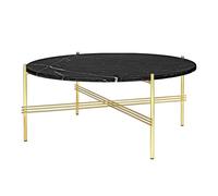 Gubi Table basse TS - Marbre - Nero Marquina - laiton - 80 cm