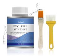 Gubuyi 100ml Colle Spéciale PVC, Colle Contact pour Raccord de Canalisations, Étanche, Résistante aux Fissures, Polyvalence pour Piscines, Bateaux, Tarpaulins, Étangs