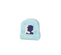 guc Tampon Encreur Textile Personnalisable Tampon Prenom Vetement Tampon Encreur Personnalisable Etiquette Vetement Enfant tampon textile résistant au lavage (new blue bear)