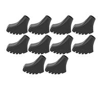 Gucagle 10 pièces Coussin de bâton de Marche PVC randonnée pôle Pointe Protecteur d'extrémité Accessoire Universel pour randonnée en Plein air Trekking Noir 1.1 cm diamètre intérieur