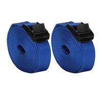 Gucagle 2Pcs Sangles d'Arrimage Bleu Marine Sangles d'Arrimage Robustes avec Boucles en Alliage de Zinc pour Sécuriser la Cargaison et l'Équipement Sangle en Nylon Haute Résistance Paquet (5 mètres)