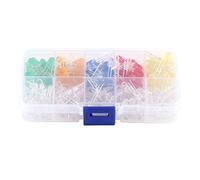 Gucagle Assortiment de diodes électroluminescentes LED 5 mm, 200 diodes LED rondes multicolores pour projets électroniques de bricolage, maison, bureau, usage industriel, jaune, rouge,