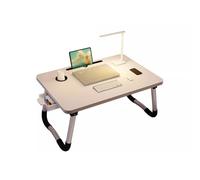 Gucagle Bureau de lit pour Ordinateur Portable, Plateau de Table de lit Pliable et Portable avec Porte-gobelet, tiroir, Design Ergonomique pour Travailler, étudier, Lire, Manger dans Le