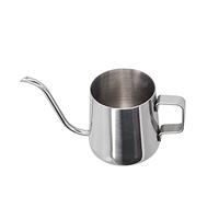 Gucagle Cafetière à oreille suspendue en acier inoxydable de 350 ml, bec à col de cygne, théière à café pour intérieur et extérieur, poignée ergonomique compacte et portable, contrôle