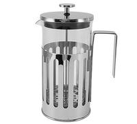 Gucagle Cafetière à pression française en verre borosilicate 304 en acier inoxydable résistant à la chaleur pour la maison, le camping, les voyages, la cuisine, essentiel, durable et (1000ML Argent)
