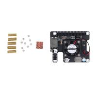 Gucagle Carte d'extension PoE de remplacement pour carte mère RDK X5, interface GPIO 40 broches, carte de base SMPS PoE avec dissipateur thermique de refroidissement actif, alimentation