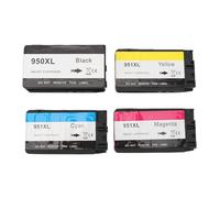 Gucagle Cartouche d'encre de Remplacement 4 Couleurs, Ensemble de Cartouches d'encre d'impression de Haute qualité pour imprimantes OfficeJet Pro 8610 8620 8625 8630 8640 8650 8660,