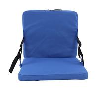 Gucagle Coussin de Dossier de siège extérieur épais et Anti-saleté, siège de Stade Pliable Portable avec Support Dorsal pour Concert de Camping, Tissu Oxford léger Bleu