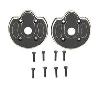 Gucagle Couvercle de Portail de Voiture RC en Laiton Noir, Capuchon d'articulation de Direction Robuste et antirouille adapté pour axe 1/10 Capra SCX10 III AR45P, Ensemble de 2 pièces,