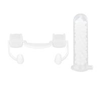 Gucagle de Vampire rétractables, Fausses Dents effrayantes pour Halloween, Accessoires de Cosplay et fêtes costumées. Perles de réparation Dentaire incluses. Matériau : Silicone