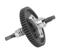 Gucagle Embrayage à Pantoufle Complet à engrenage Droit 54T, Ensemble d'embrayage différentiel en Acier et Aluminium pour Voitures Traxxas Slash 1/10 RC (Argent)