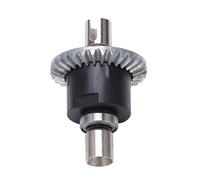 Gucagle Engrenage différentiel en Alliage de Zinc, télécommande en métal, différentiel de Voiture, pièce de Mise à Niveau Haute Performance pour Voitures RC Weili 144001 124018, Noir