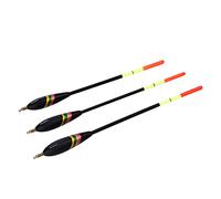 Gucagle Ensemble de 3 flotteurs de pêche en bois de Balsa de qualité supérieure, forte flottabilité, Bobbers résistants à l'eau, accessoire de matériel pour la pêche en eau douce et salée