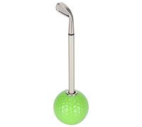 Gucagle Ensemble de stylos de golf, décoration de bureau multifonctionnelle avec porte-stylo design balle de golf pour les amateurs de golf, cadeau de Noël, balle en caoutchouc, alliage (Verte)