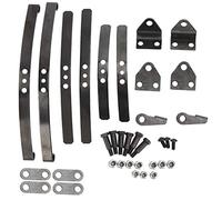 Gucagle Ensemble de Suspension de Type Feuille Avant en Acier Noir, Mise à Niveau des pièces de Voiture RC à l'échelle 114 pour modèle de Camion 114, Construction personnalisée, Projet