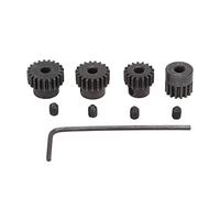 Gucagle Ensemble d'engrenages de pignon de Moteur RC, Haute Performance, Durable, Arbre 48P de 3.175mm, 15T 17T 19T 21T, Engrenages pour pièces de Rechange de Moteur sans balais de