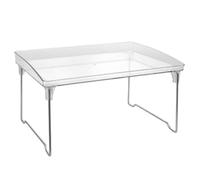 Gucagle Étagère de Rangement Pliante en Acrylique, Transparente, Forte capacité de Charge, Organisateur Multifonctionnel permettant d'économiser de l'espace pour Bureau, Cuisine, Bureau,