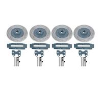 Gucagle Étriers de disques de Frein en métal de Simulation RC, pièces de Mise à Niveau Haute Performance pour Voitures Traxxas TRX4 TRX6 1/10 RC, Ensemble de 4 pièces, durables, légers, (Grise)