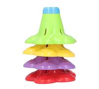 Gucagle Gobelets de Bain empilables pour bébé, tri de Fleurs Multicolores, gobelets empilables, Jouets éducatifs précoces pour l'heure du Bain, Jeu et Apprentissage, 6 Mois et Ensemble de