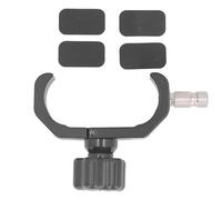 Gucagle GPS RTK Pole Clamp Universal Aluminum Alloy Data Collector Bracket for Land Surveying Equipment with Metal Screw Rod and Rubber Pads
