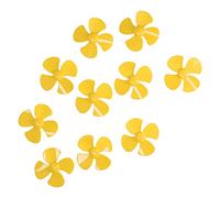 Gucagle Hélice à 4 pales Hélices de Bateau en Plastique de 60 mm Ensemble de 10 pièces avec Trou de 2 mm pour Jouets de Bricolage Modèles de Voitures télécommandées Matériau ABS Durable (Jaune)